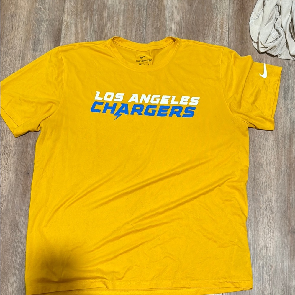 Nike Yellow Los Angeles Chargers Tee